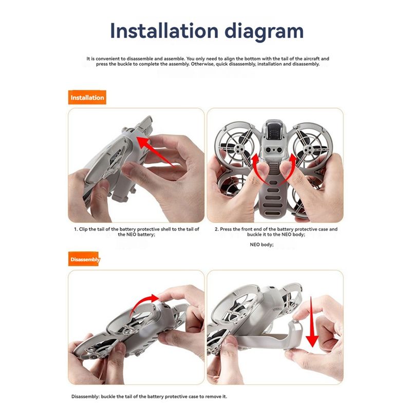 Drone Gimbal For Gopro - Carcasa protectora para la batería B92B,