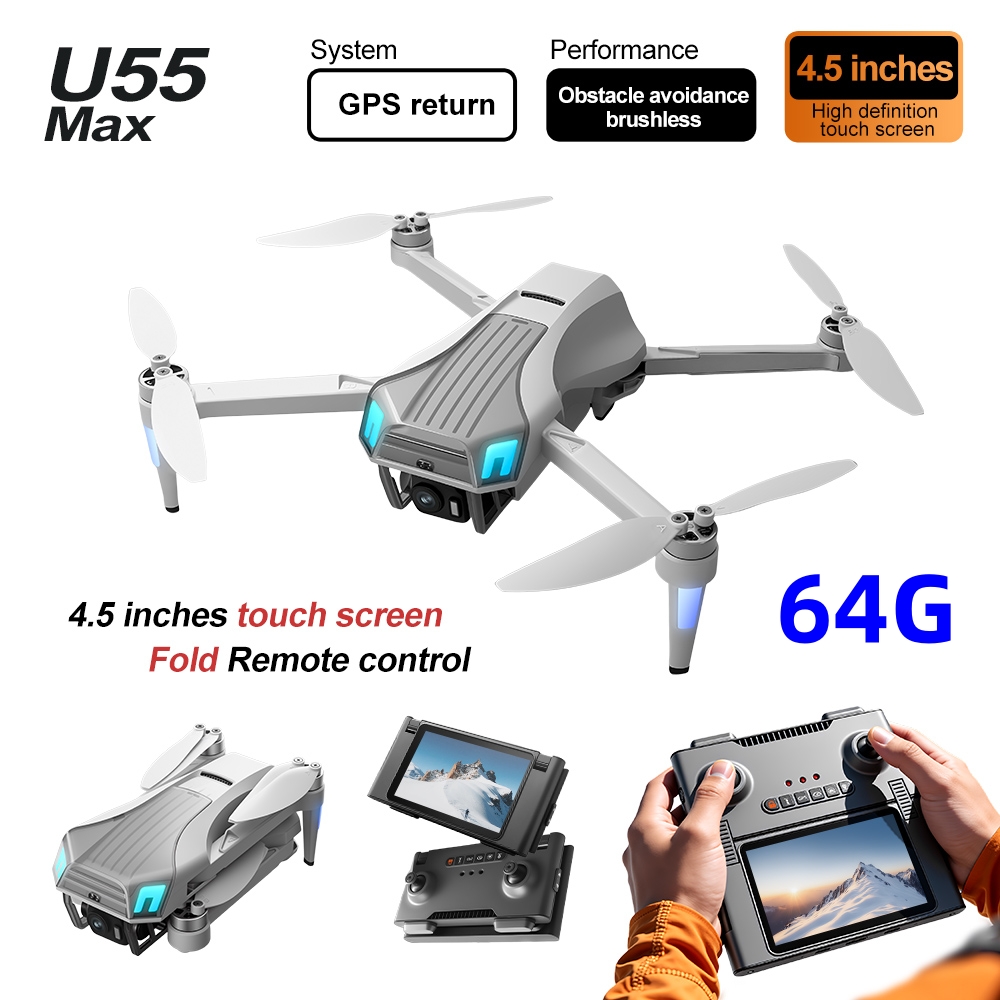Drone Gimbal 2 Axis - Dron NCZOBOE U55 con GPS y