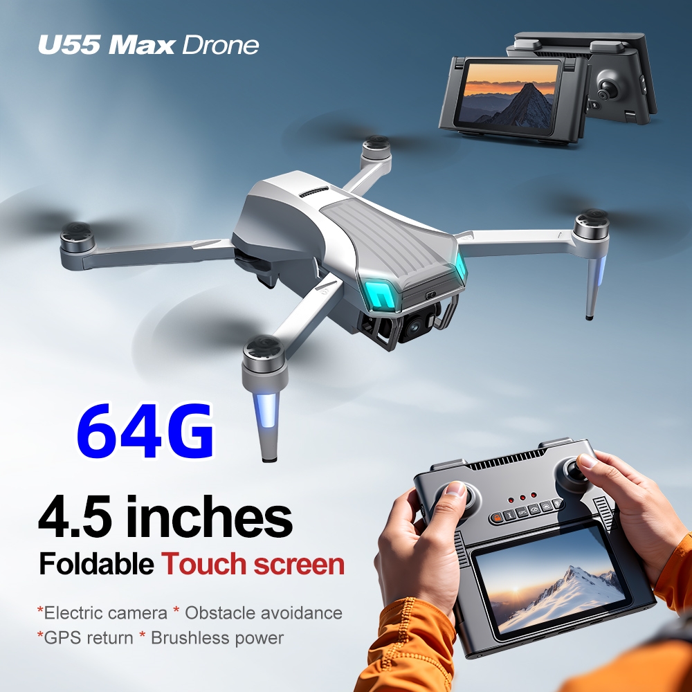 Dron NCZOBOE U55 con GPS y Flu - Drone Gimbal 2 Axis reseña y precio