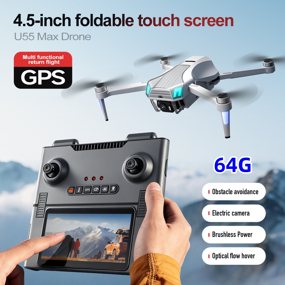 Dron NCZOBOE U55 con GPS y Flu - Drone Gimbal 2 Axis reseña y precio