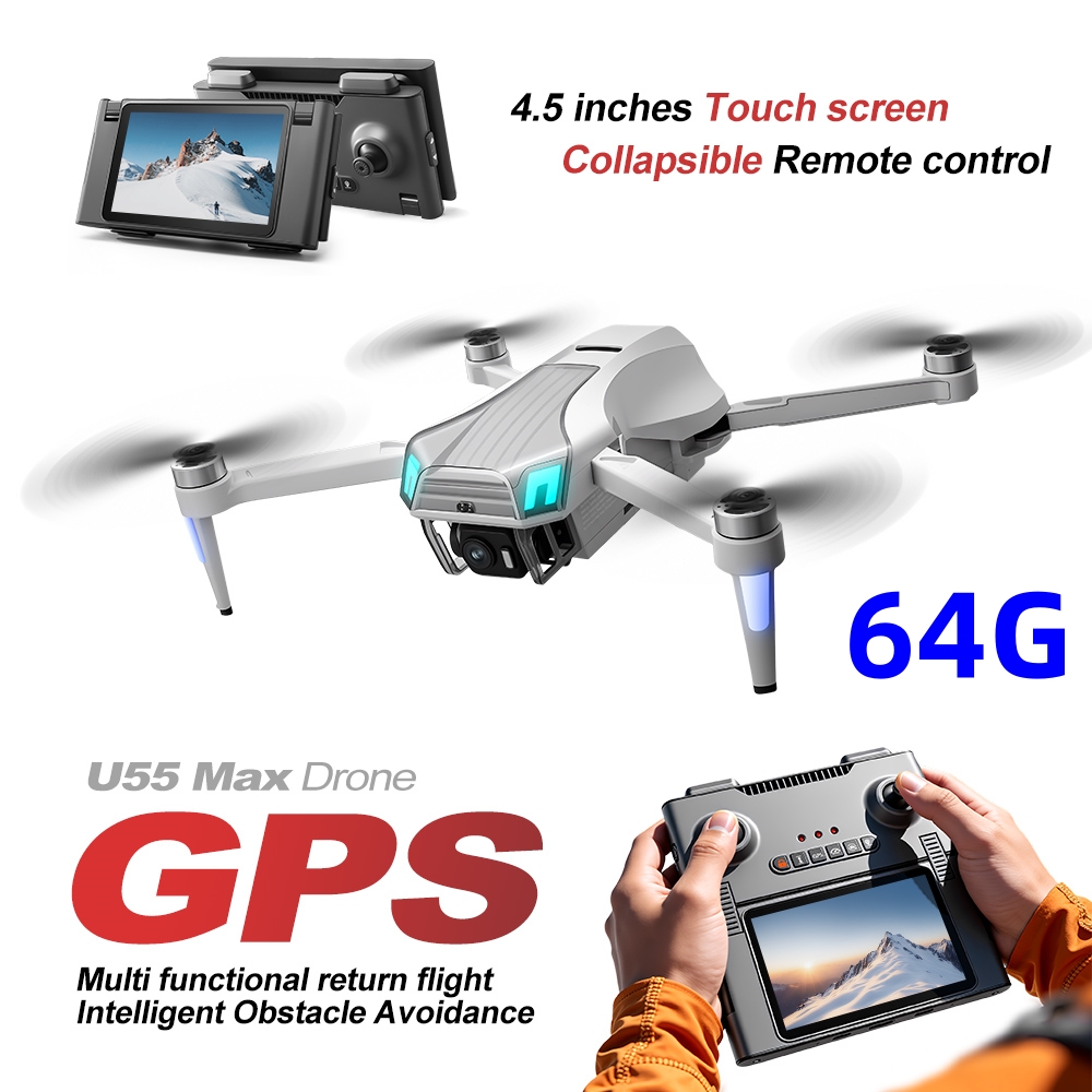 Dron NCZOBOE U55 con GPS y Flu - Drone Gimbal 2 Axis reseña y precio